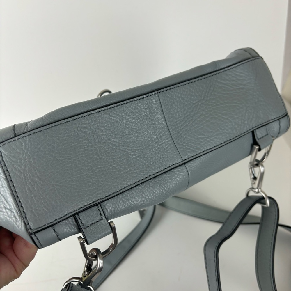 Fossil Parker- Woman’s Mini Convertible Backpack-smokey blue leather - Picture 8 of 16